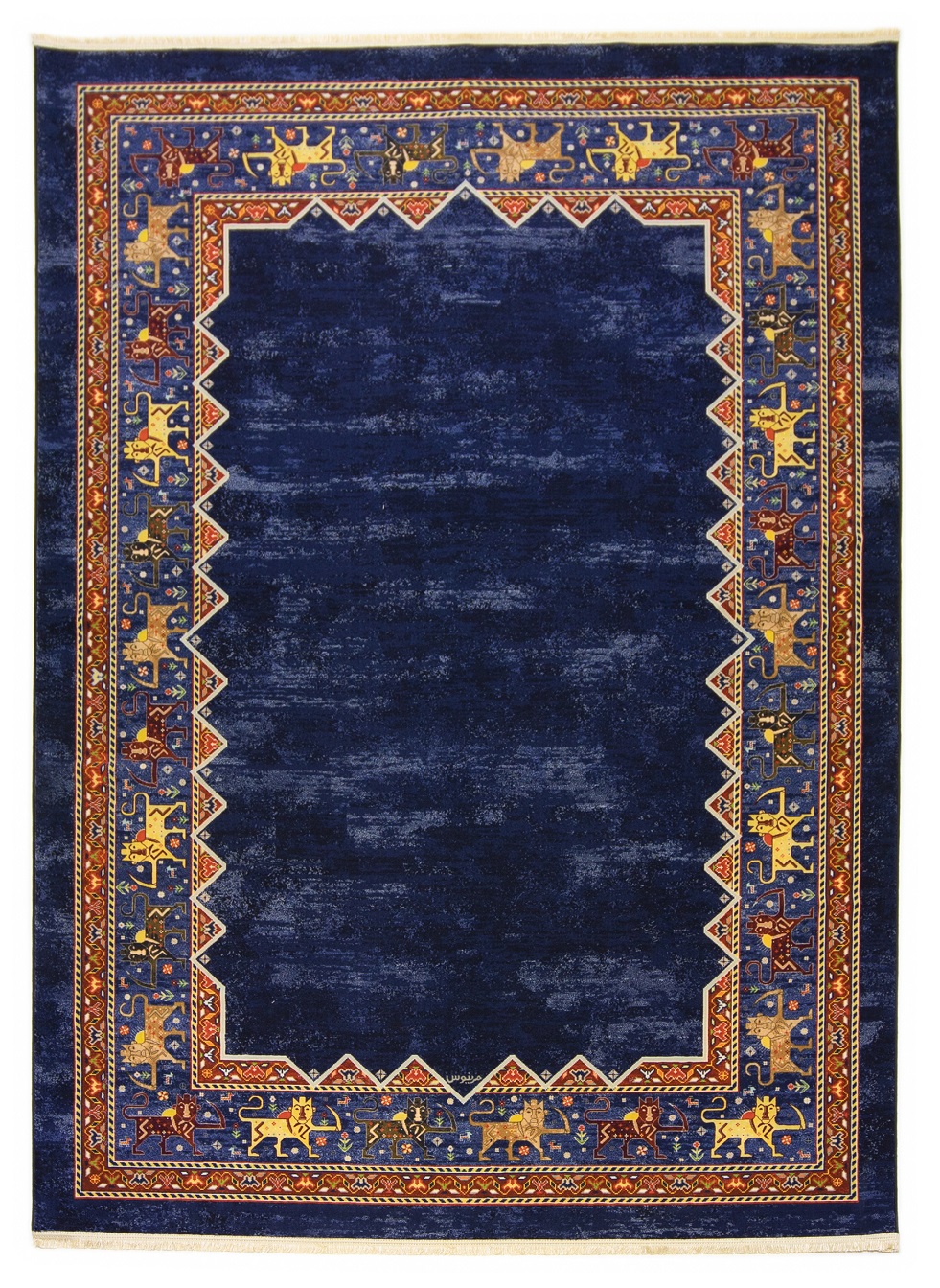 فرش ماشینی طرح شیر